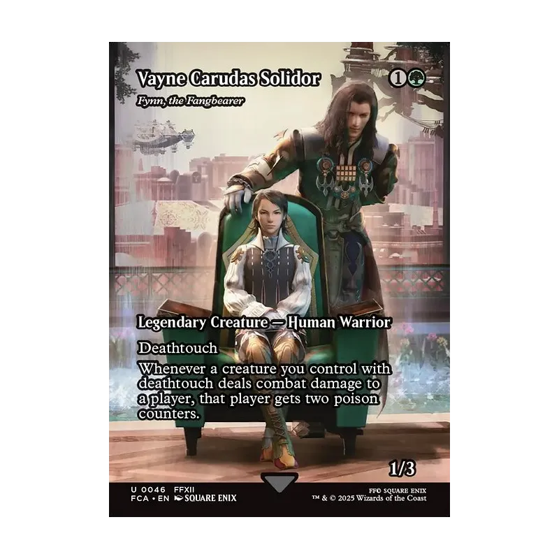 vayne final fantasy mtg Carudas Solidor Whenever a creature you control with deathtouch deals combat damage to a player I just added a new