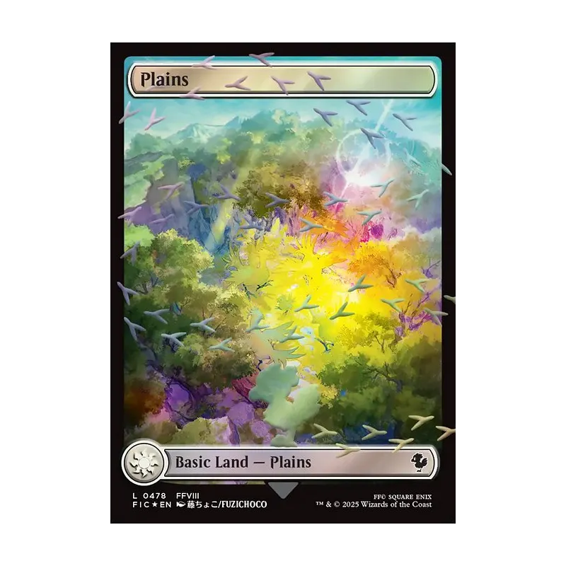 Plains (Chocobo Track Foil) - Final Fantasy Commander (Foil Near Mint)