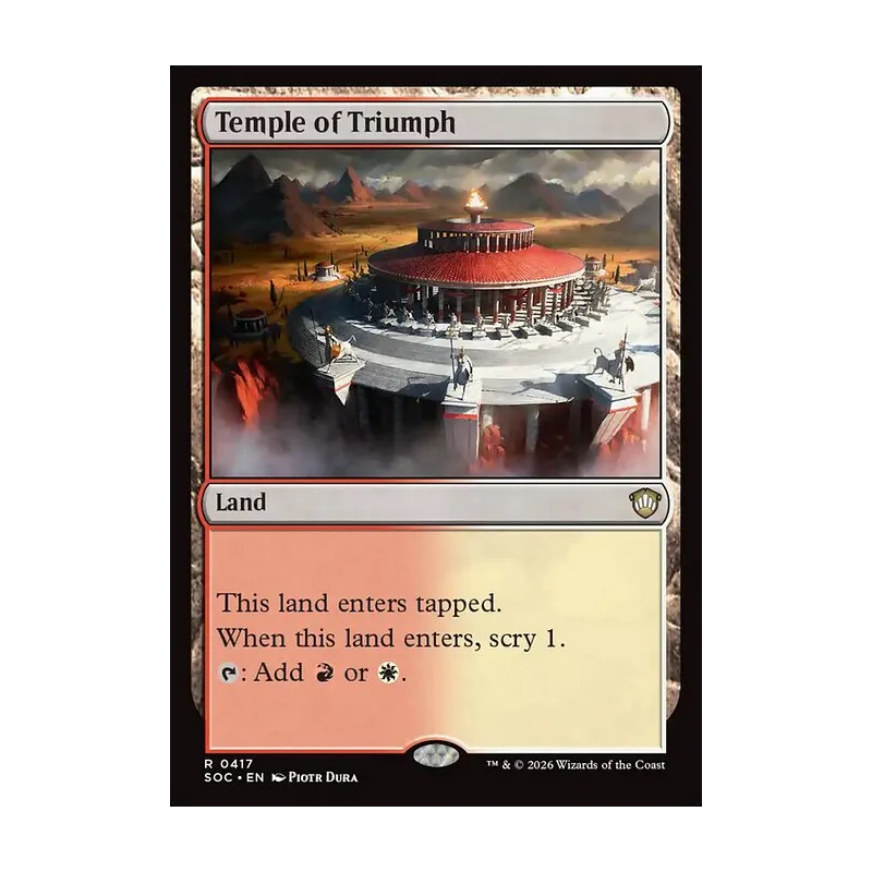 Temple of Triumph - Secrets of Strixhaven Commander (Near Mint)