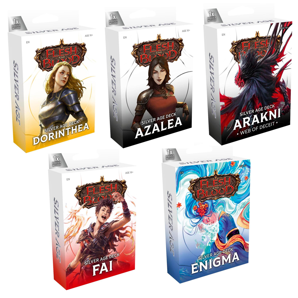 Flesh & Blood TCG: Silver Age Chapter 2 Deck - Set of 5 (Preorder)