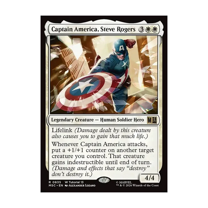 best cards for captain america mtg Secret Lair: Secret Lair x Marvel's (Non-Foil Edition) : Toys & Games Whenever Captain America attacks mtg captain america commander deck