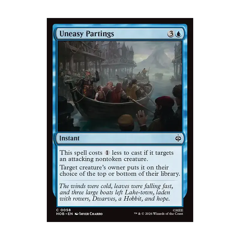 Uneasy Partings - The Hobbit (Near Mint)