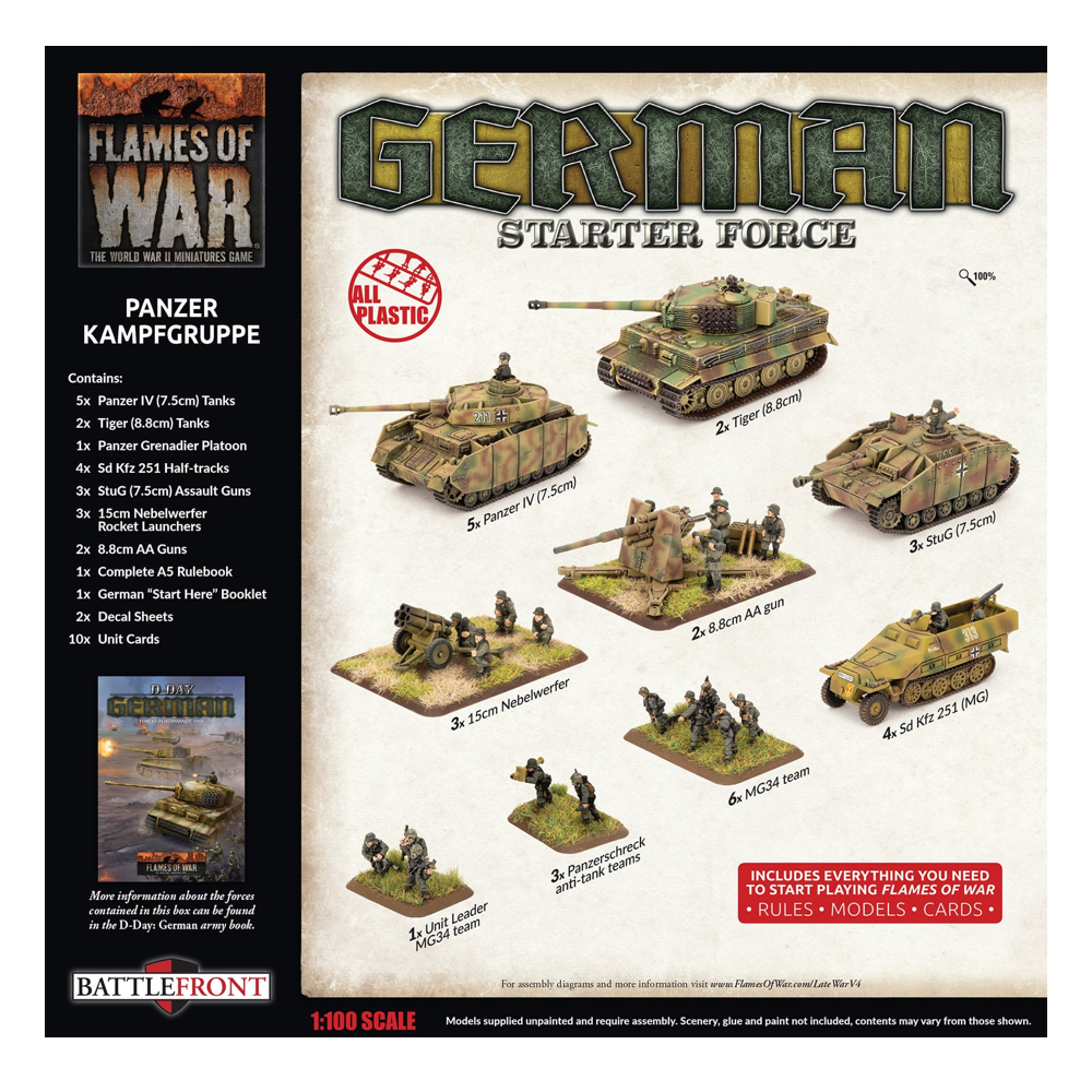 Flames of War WW2: German Starter Force - Panzer Kampgruppe (Preorder)