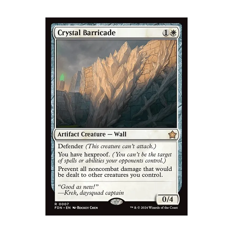 Crystal Barricade - Foundations (Near Mint)