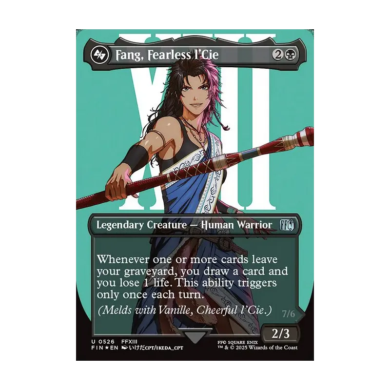 ragnarok final fantasy mtg Fang, Fearless l'Cie Ragnarok