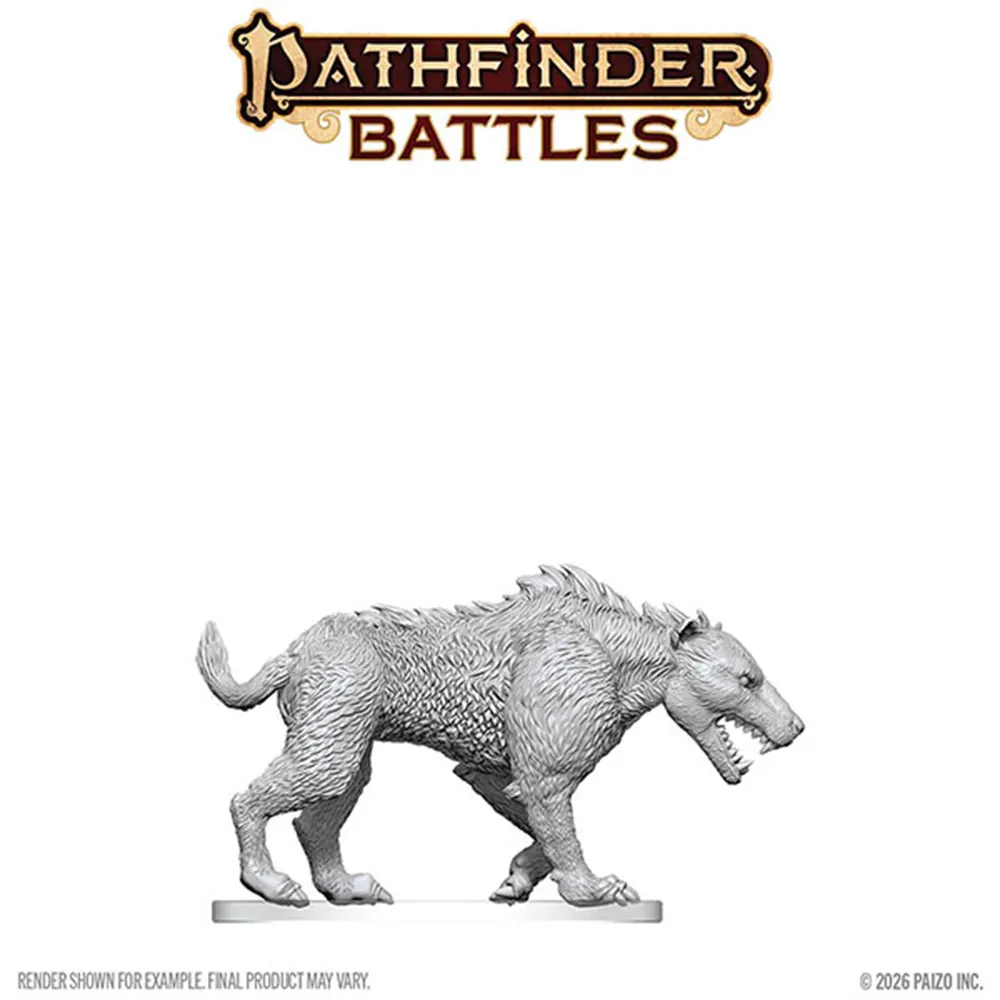 Pathfinder Battles Deep Cuts Unpainted Minis: W30 Hyaenodon (Preorder)