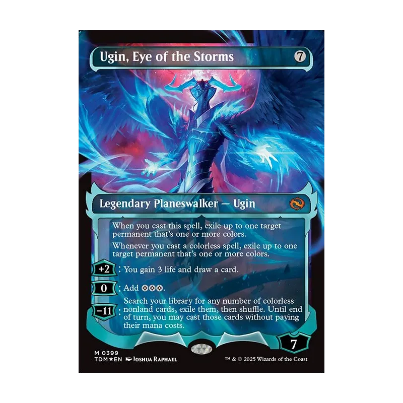Ugin, Eye of the Storms (Showcase) - Tarkir: Dragonstorm (Foil Near Mint)