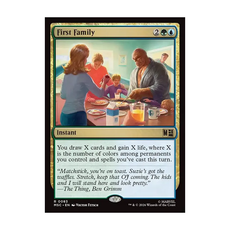 First Family (Surge Foil) - Marvel Super Heroes Commander (Foil Near Mint)