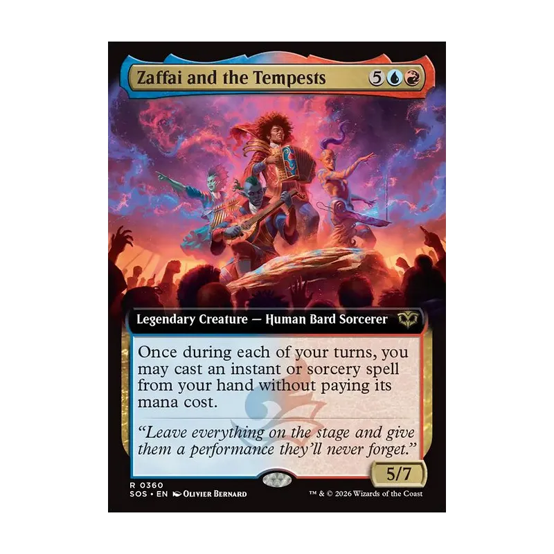 Zaffai and the Tempests (Extended Art) - Secrets of Strixhaven (Near Mint)