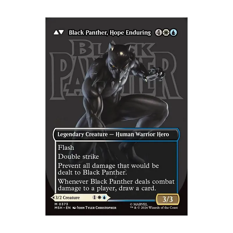King T'Challa / Black Panther, Hope Enduring (Borderless) (0373) - Marvel Super Heroes (Near Mint)