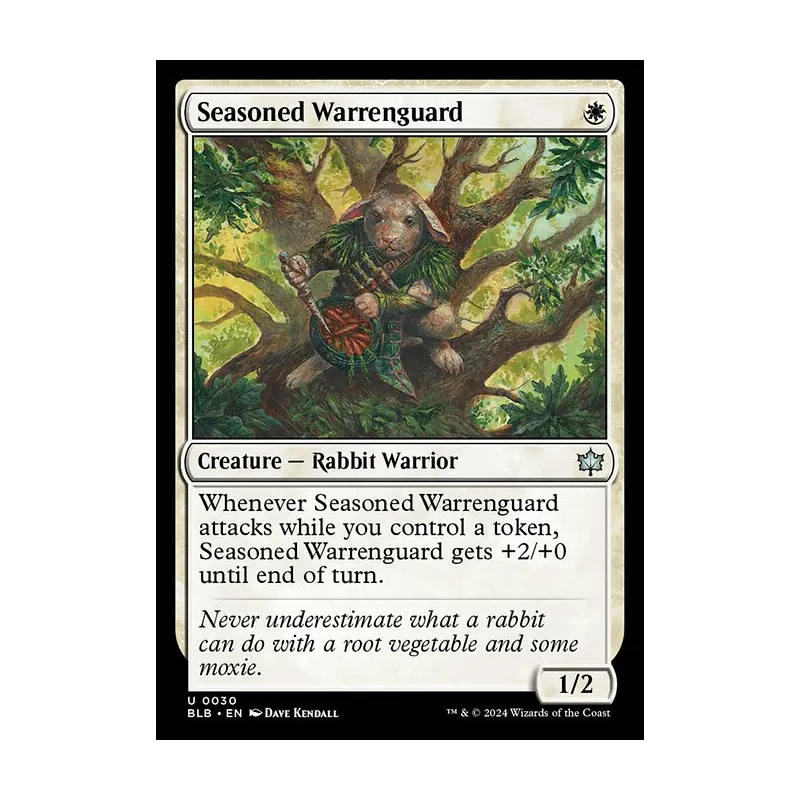 Seasoned Warrenguard - Bloomburrow (Near Mint)