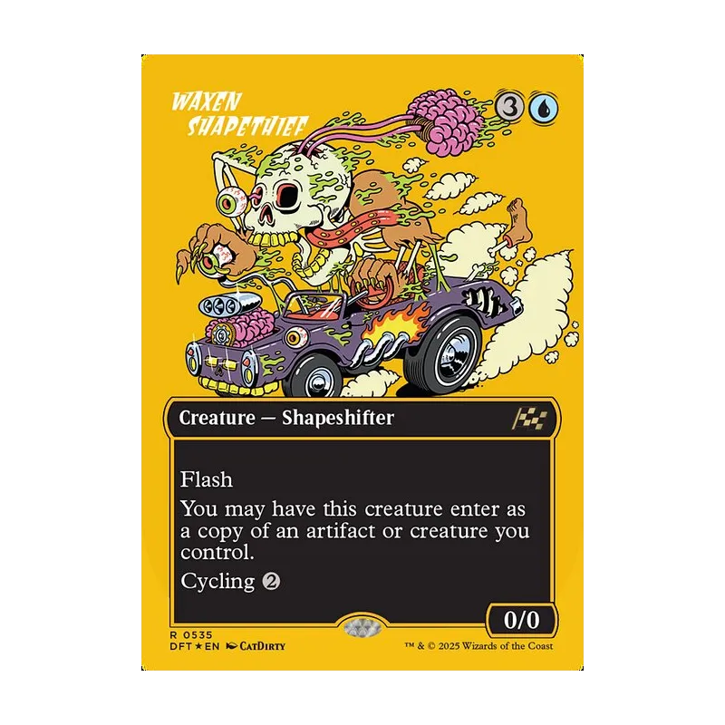 Waxen Shapethief (Borderless) (First-Place Foil) - Aetherdrift (Foil Near Mint)