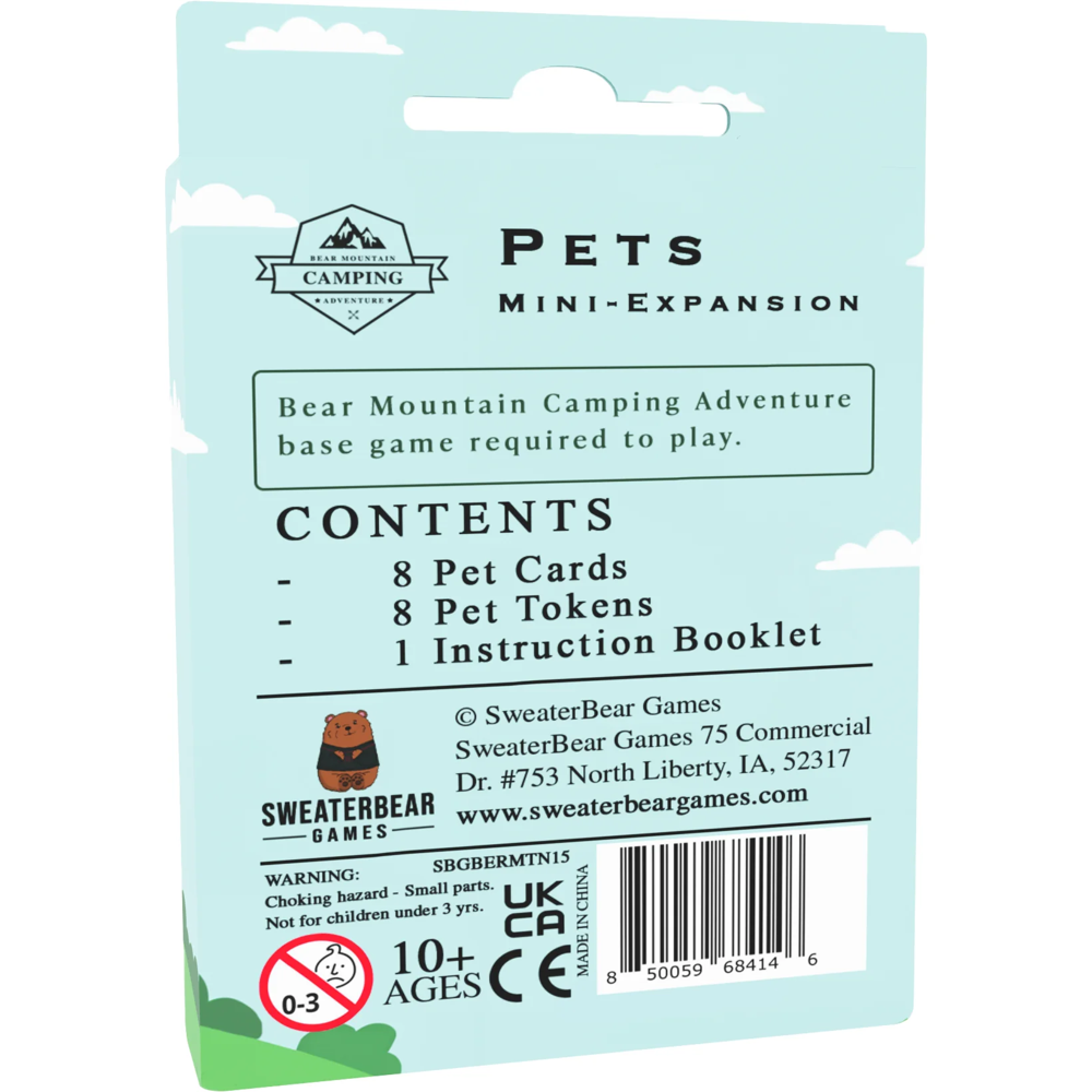 Bear Mountain Camping Adventure: Pets Mini-Expansion (New Arrival)