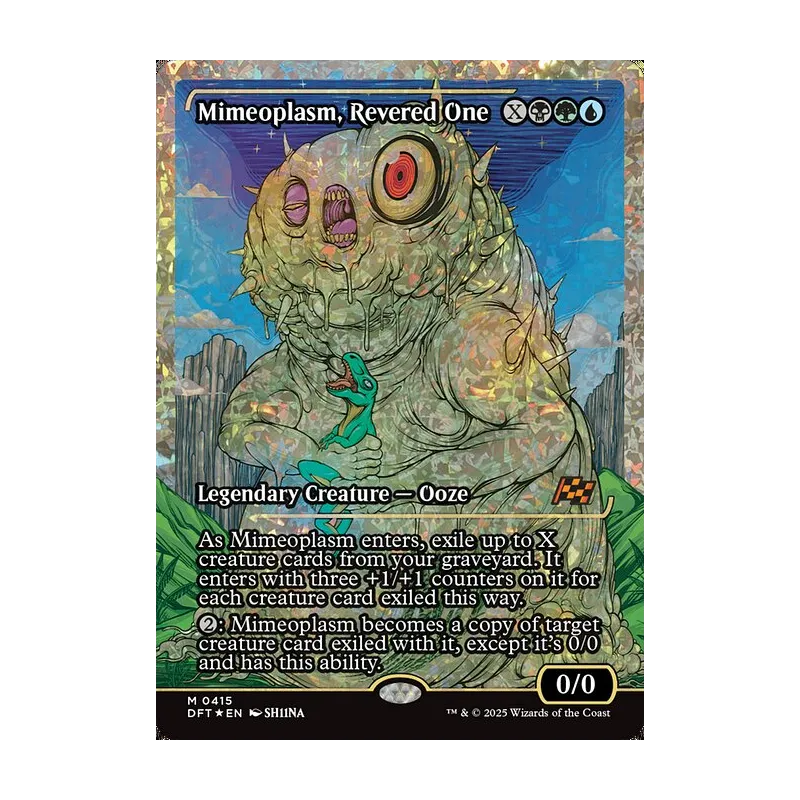 Mimeoplasm, Revered One (Showcase) (Fracture Foil) - Aetherdrift (Foil Near Mint)