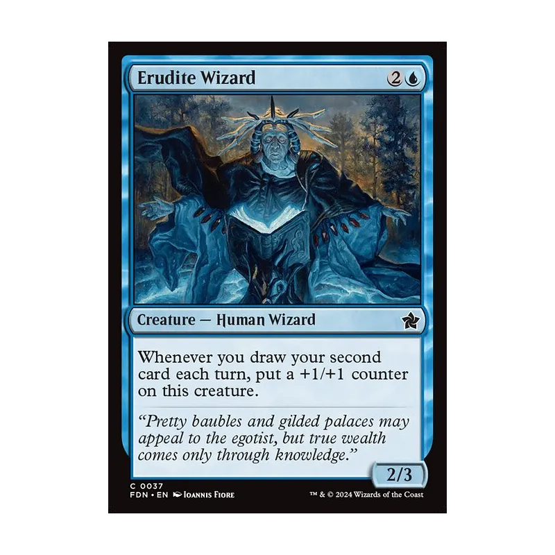 Erudite Wizard - Foundations (Near Mint)