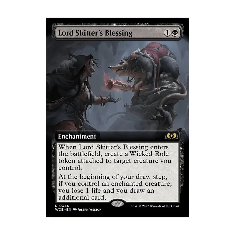 Lord Skitter's Blessing (Extended Art) - Wilds of Eldraine (Near Mint)
