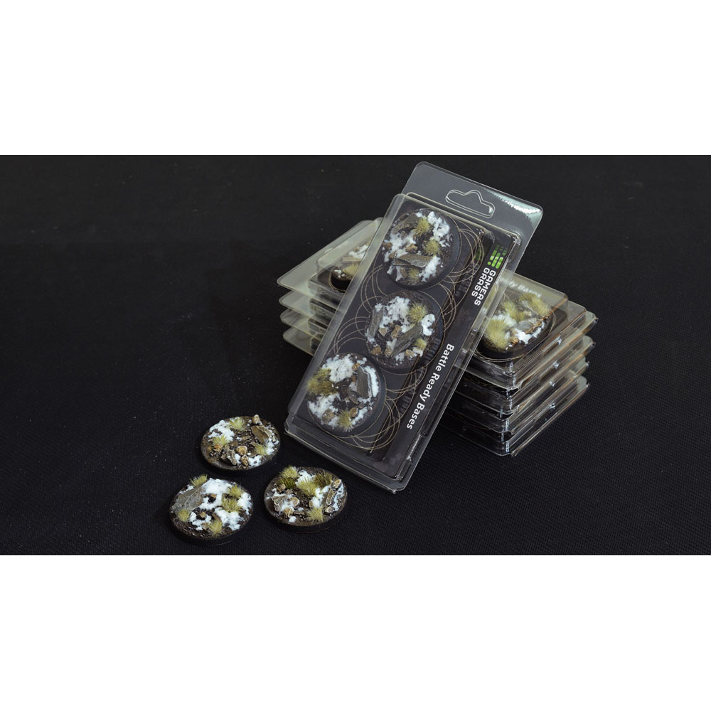 Battle Ready Bases: Winter - Round 50mm (3)