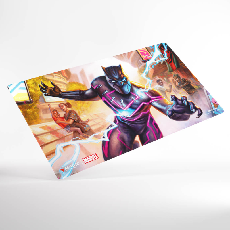 MTG Shiny Playmat: Marvel Super Heroes - Striking Black Panther (Preorder)