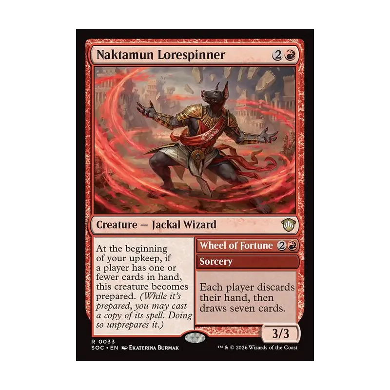 Naktamun Lorespinner // Wheel of Fortune - Secrets of Strixhaven Commander (Near Mint)