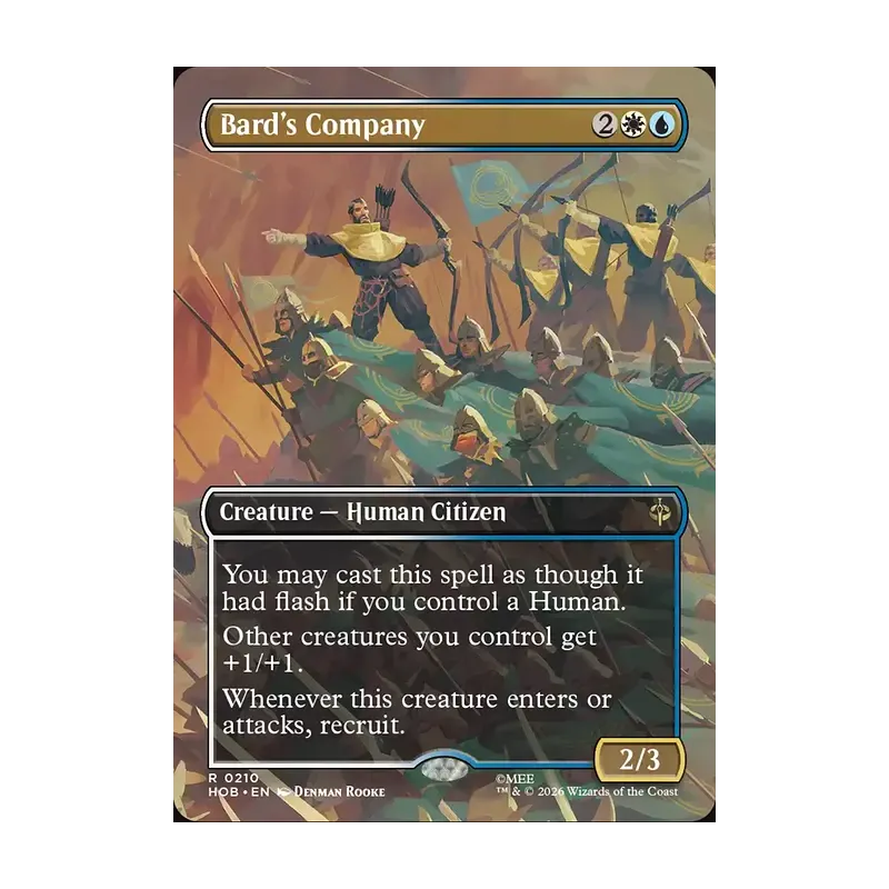 Bard's Company (Borderless) - The Hobbit (Near Mint)