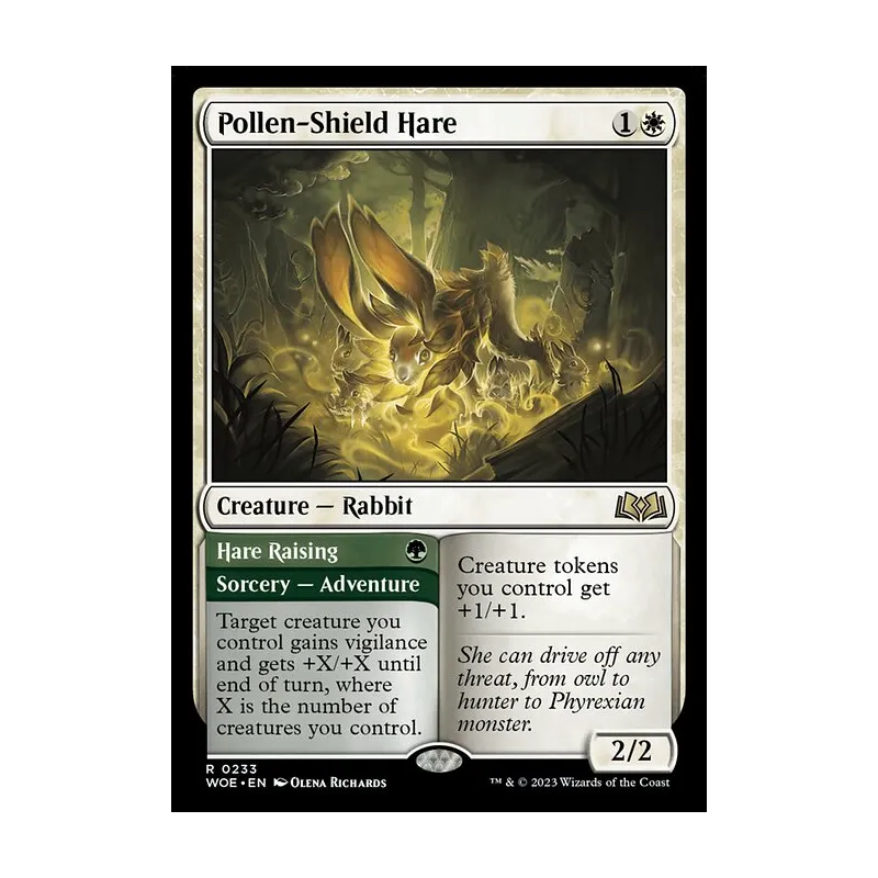 Pollen-Shield Hare // Hare Raising - Wilds of Eldraine (Near Mint)