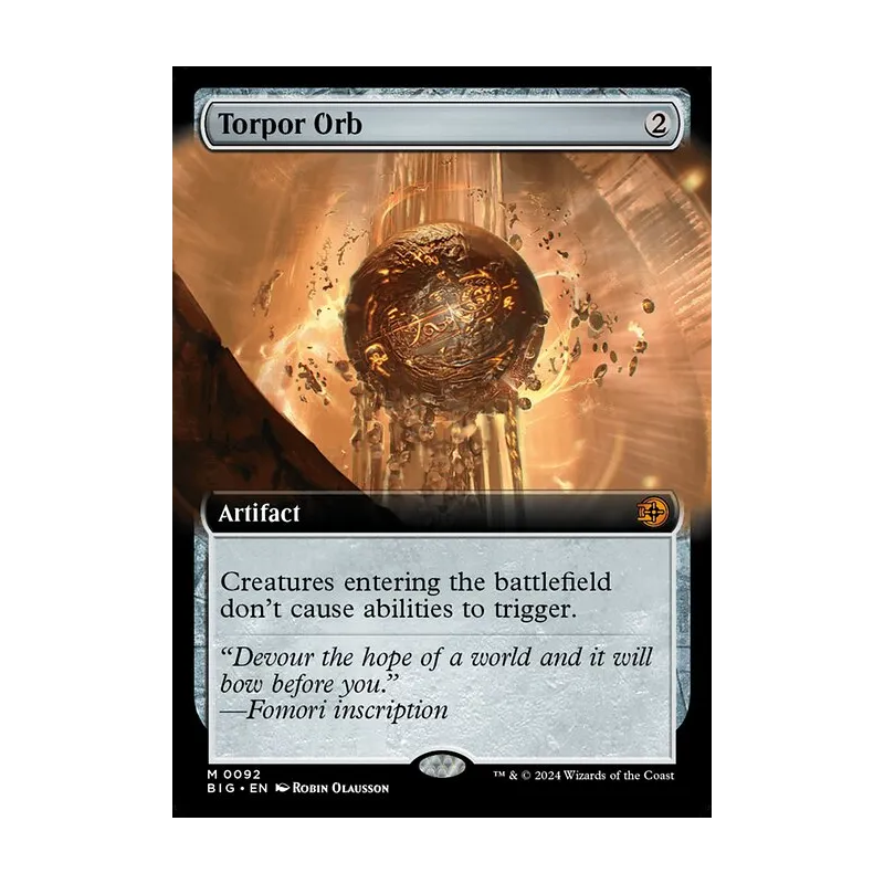 Torpor Orb (Extended Art) - The Big Score (Near Mint)
