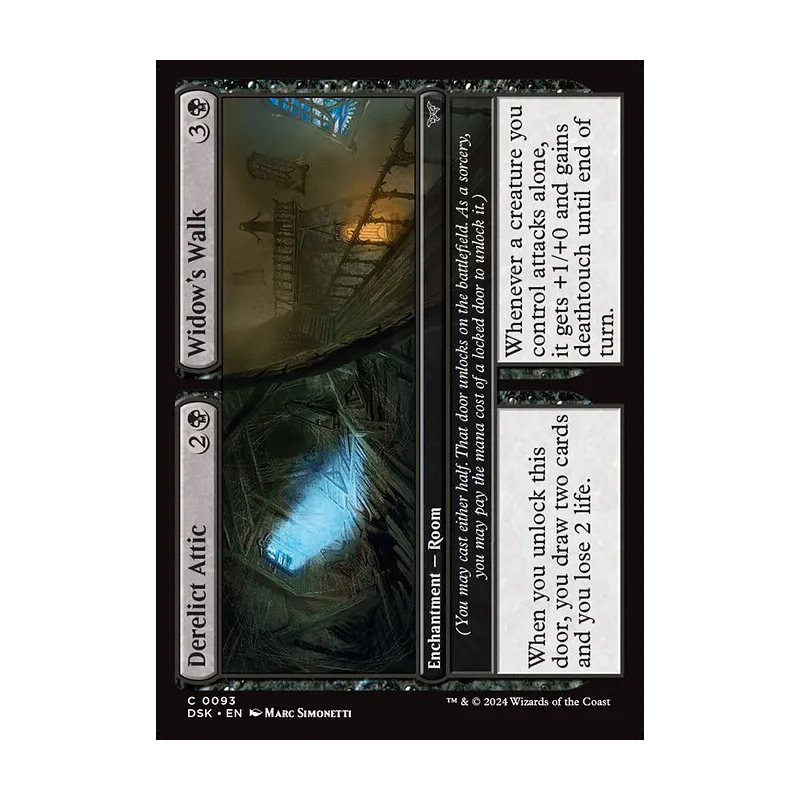 Derelict Attic // Widow's Walk - Duskmourn: House of Horror (Near Mint)