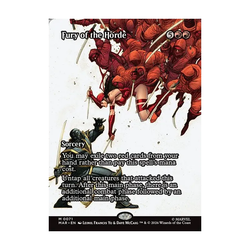 Fury of the Horde (Borderless) - Marvel Universe (Near Mint)