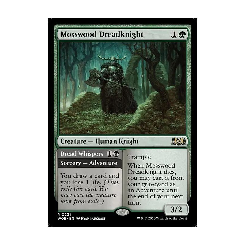 Mosswood Dreadknight // Dread Whispers - Wilds of Eldraine (Near Mint)