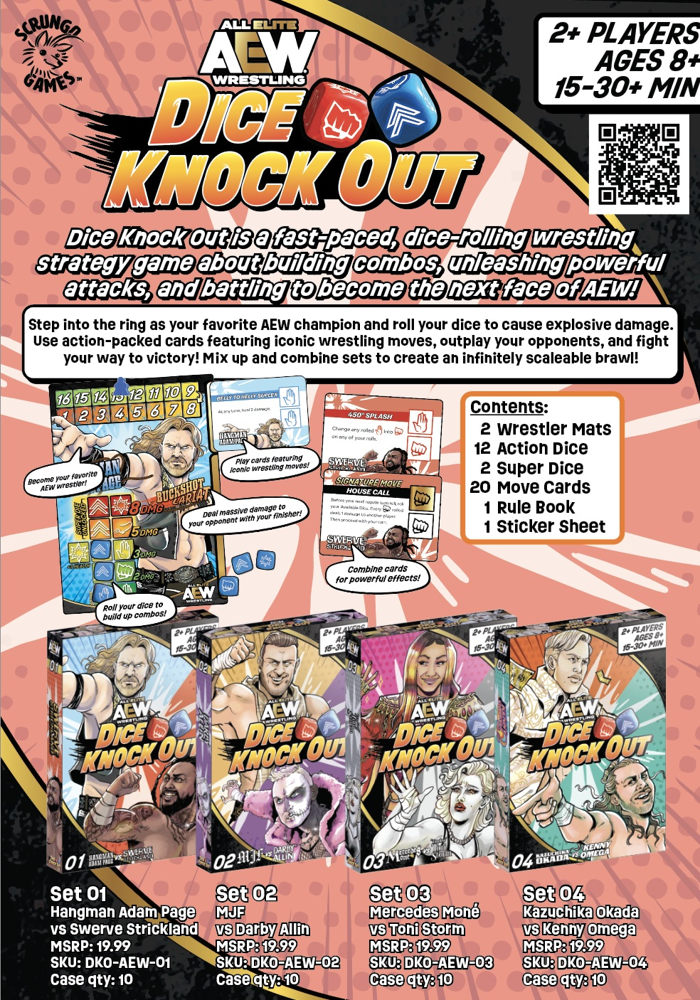 AEW Dice Knock Out: Set 03 - Mercedes Mone Vs Timeless Toni Storm (Preorder)