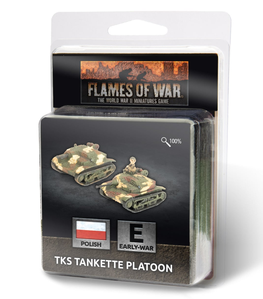 Flames of War WW2: Polish - TKS Tankette Platoon (Preorder)