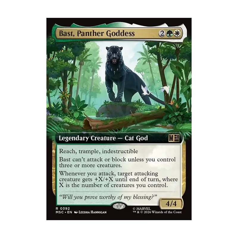 Bast, Panther Goddess (Extended Art) - Marvel Super Heroes Commander (Near Mint)