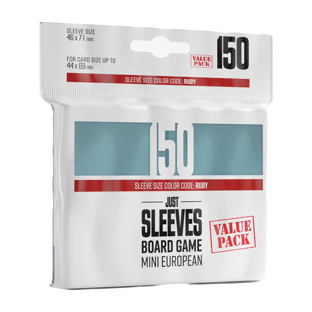 Just Sleeves: Mini European Board Game Value Pack - Clear (150) (New Arrival)