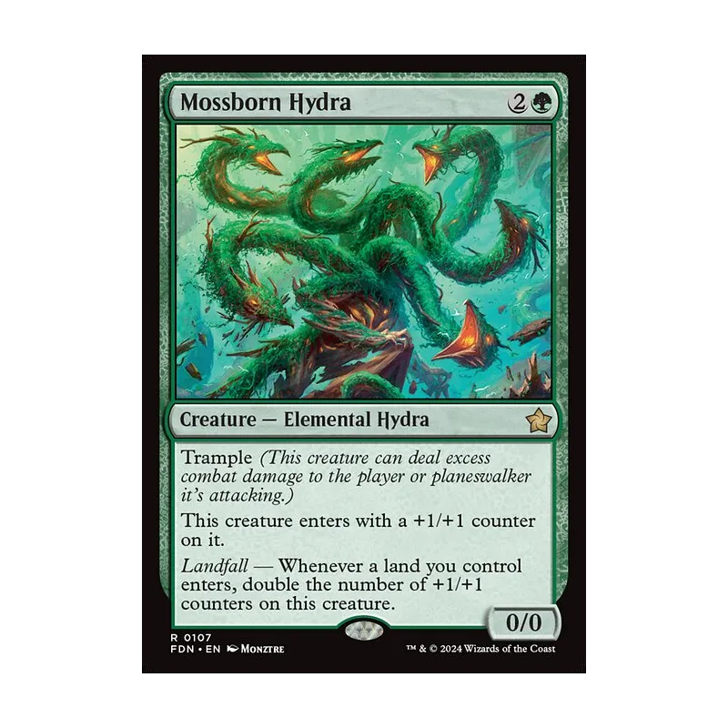 Mossborn Hydra - Foundations (Near Mint)
