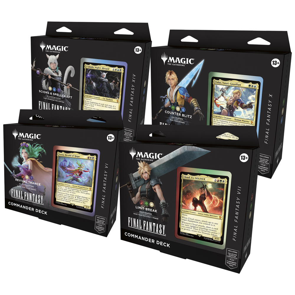 MTG: Universes Beyond: Final Fantasy - Commander Deck - Set of 4