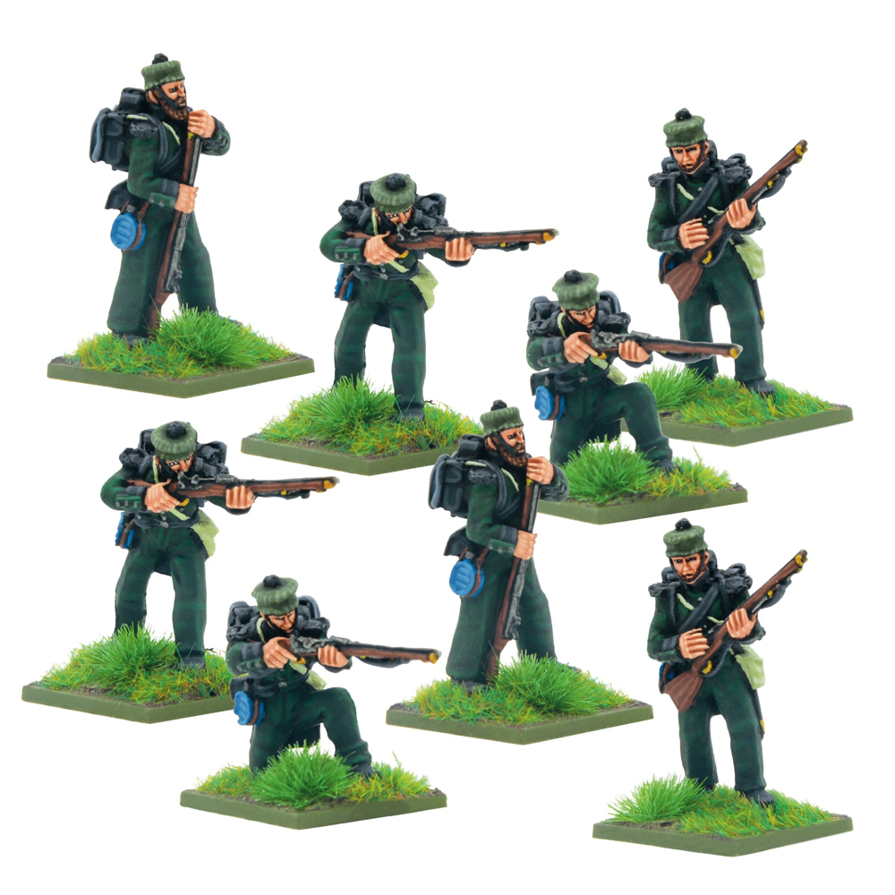 Black Powder: Crimean War - British Rifle Brigade in Forage Caps (Preorder)