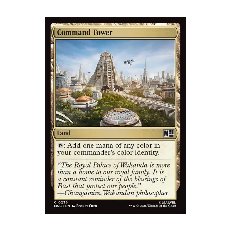 Command Tower (0236) (Surge Foil) - Marvel Super Heroes Commander (Foil Near Mint)