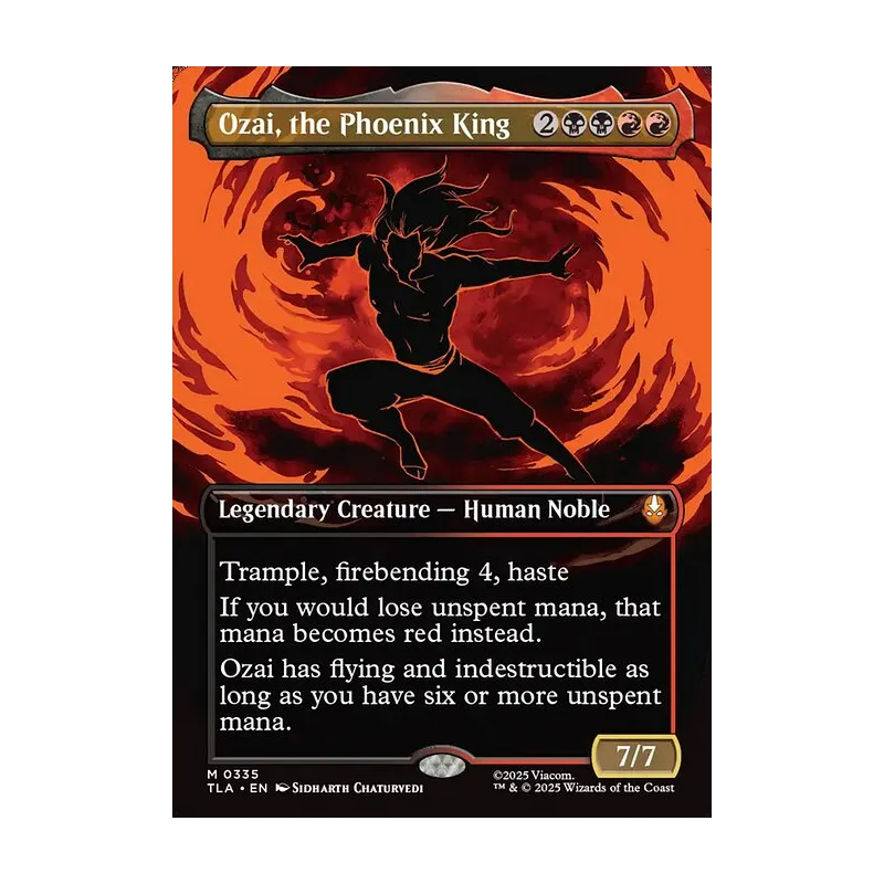 Ozai, the Phoenix King (0335) (Borderless) - Avatar: The Last Airbender (Near Mint)