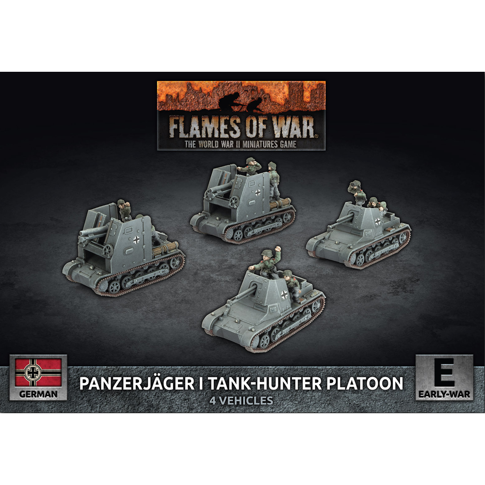 Flames of War WW2: German - Panzerjager I Tank-Hunter Platoon (Preorder)