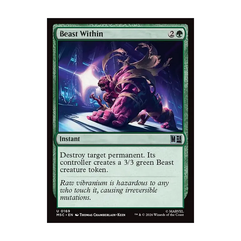 Beast Within (Surge Foil) - Marvel Super Heroes Commander (Foil Near Mint)