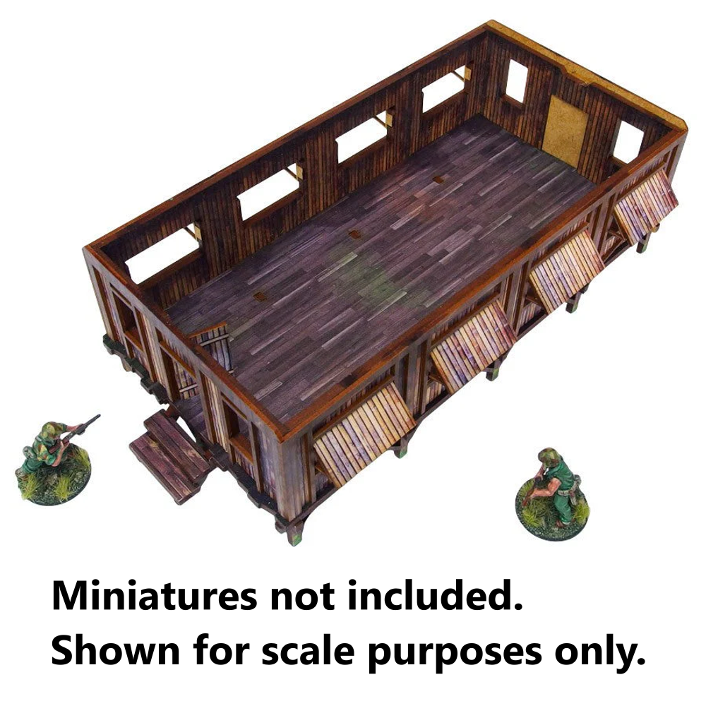 Bolt Action HDF Terrain: WW2 Pacific - Barracks