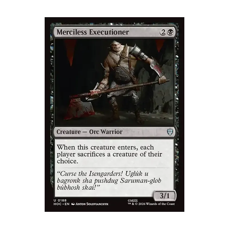 Merciless Executioner - The Hobbit Eternal (Near Mint)