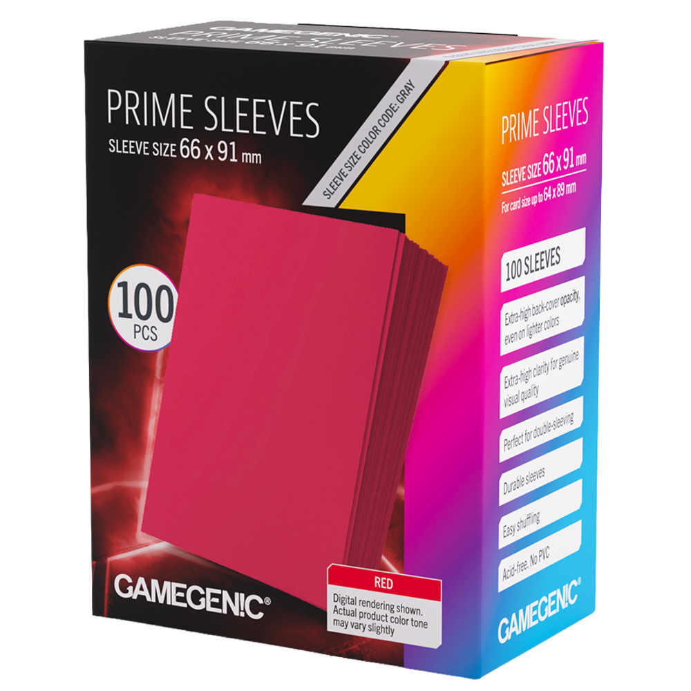 Prime Sleeves: Red (100)