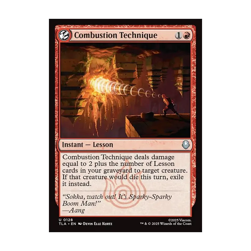 Combustion Technique - Avatar: The Last Airbender (Near Mint)
