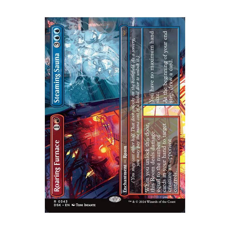 Roaring Furnace // Steaming Sauna (Borderless) - Duskmourn: House of Horror (Near Mint)