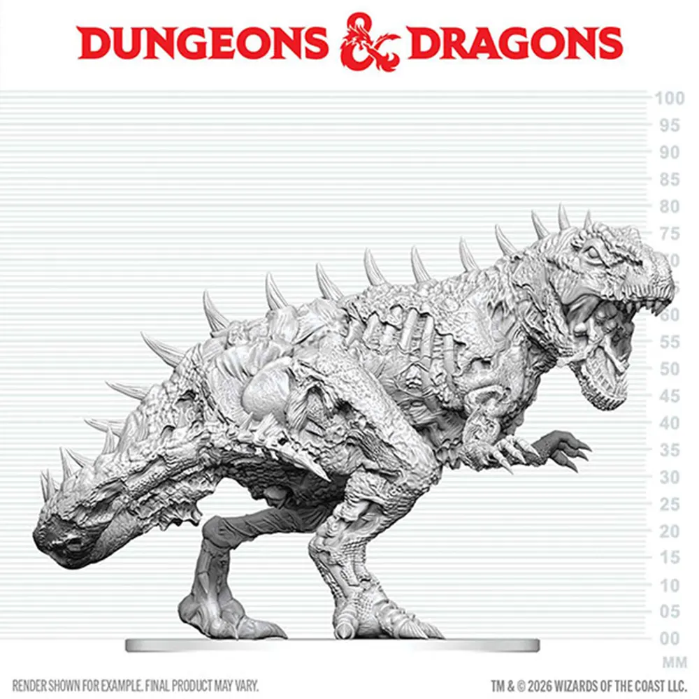 D&D Nolzur's Marvelous Unpainted Minis: W30 Tyrannosaurus Zombie (Preorder)