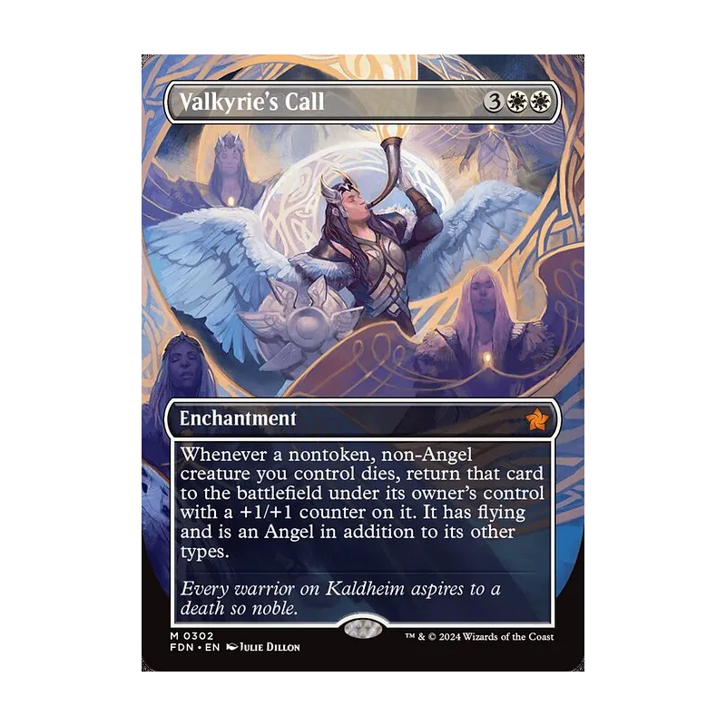 Valkyrie's Call (Borderless) - Foundations (Near Mint)