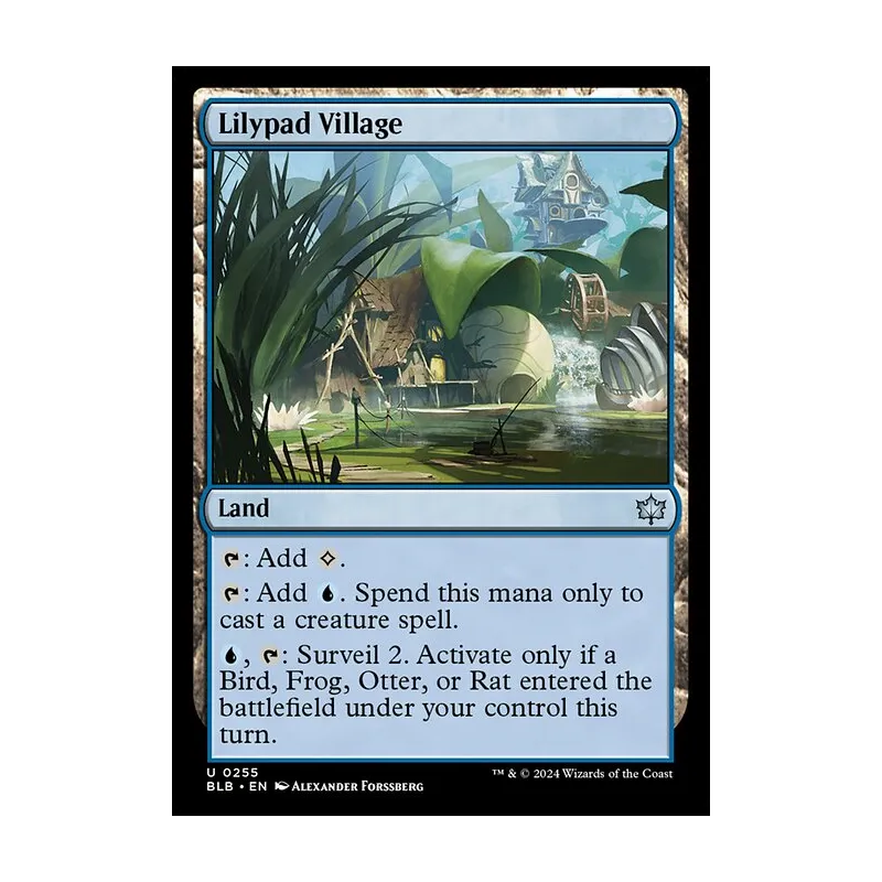 Lilypad Village - Bloomburrow (Near Mint)