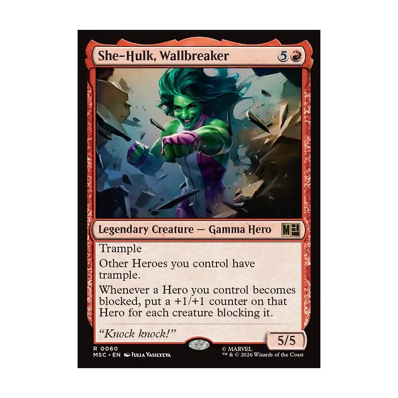 She-Hulk, Wallbreaker - Marvel Super Heroes Commander (Near Mint)
