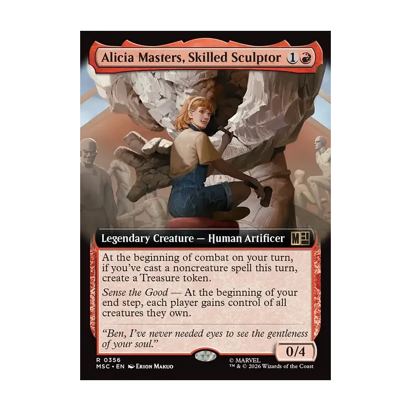 Alicia Masters, Skilled Sculptor (Extended Art) - Marvel Super Heroes Commander (Near Mint)